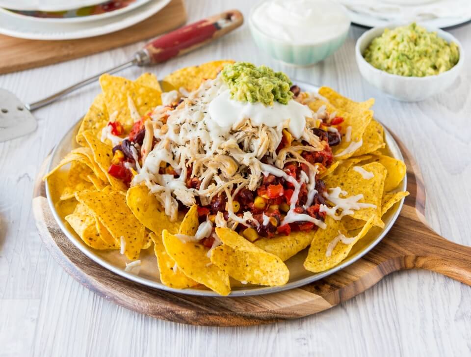 Easy Chicken Nachos