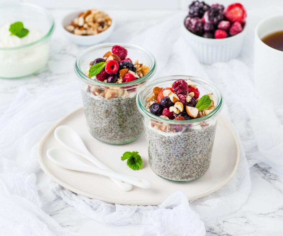 Overnight Nut-and-Berry-Chia-Porridge