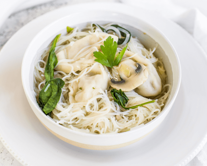 Miso Dumpling Soup 