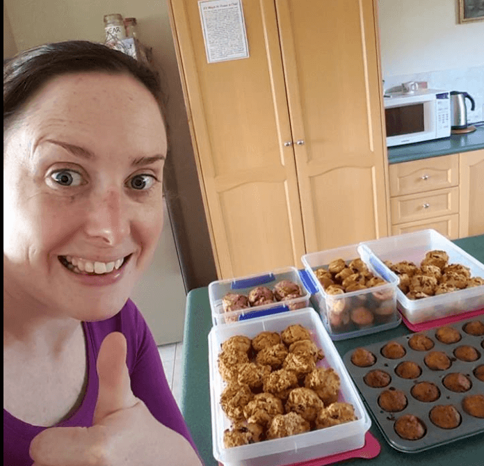 Mum makes a MONTH'S worth of school-approved muffins in one afternoon