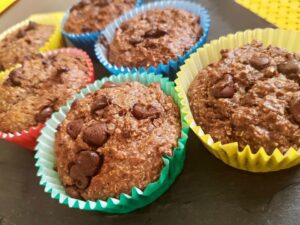 Kid-friendly delicious “Bounty” choc chip cupcakes