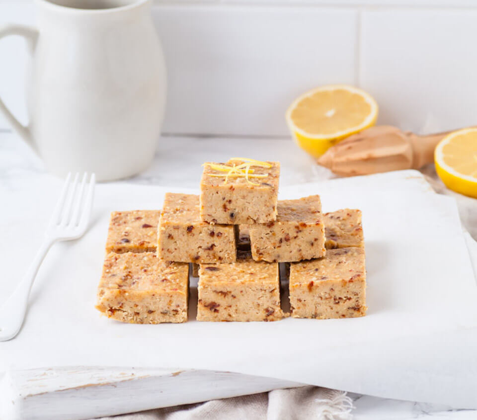 Raw Lemon Coconut Slice