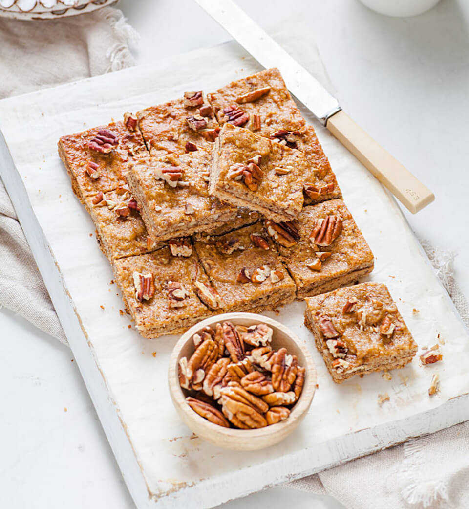 Pecan Butterscotch Slice