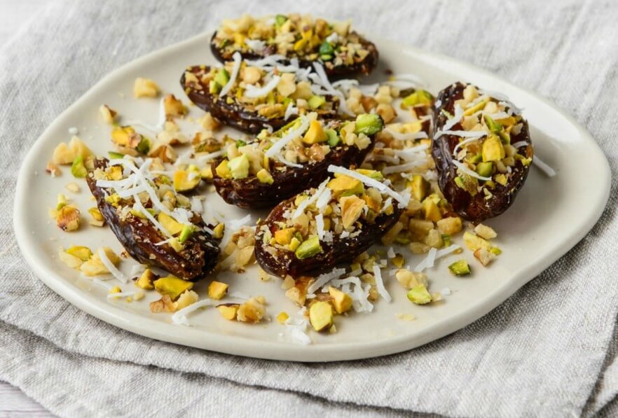 Coconut Date Nut Bites