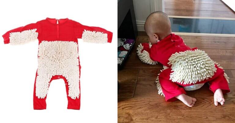 You Can Now Get a Baby Mop Onesie So Your Baby Can Help You Clean Your